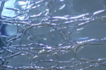 blau, Craqueleé ,Glas,
